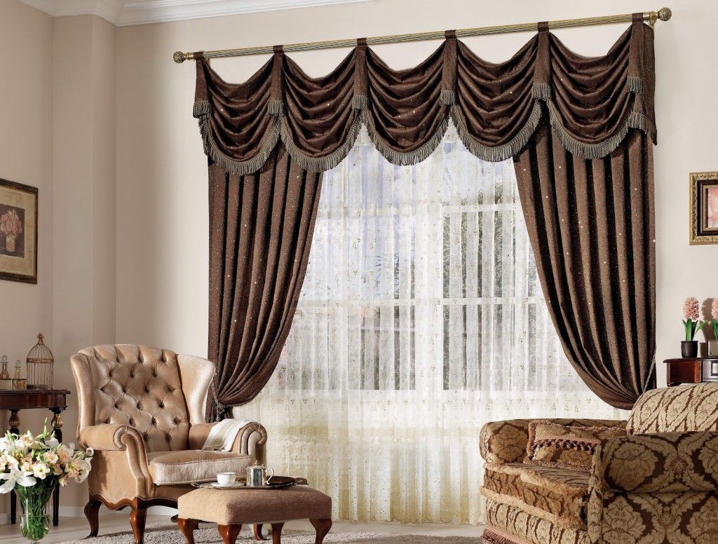 Curtains for a Brown Living Room