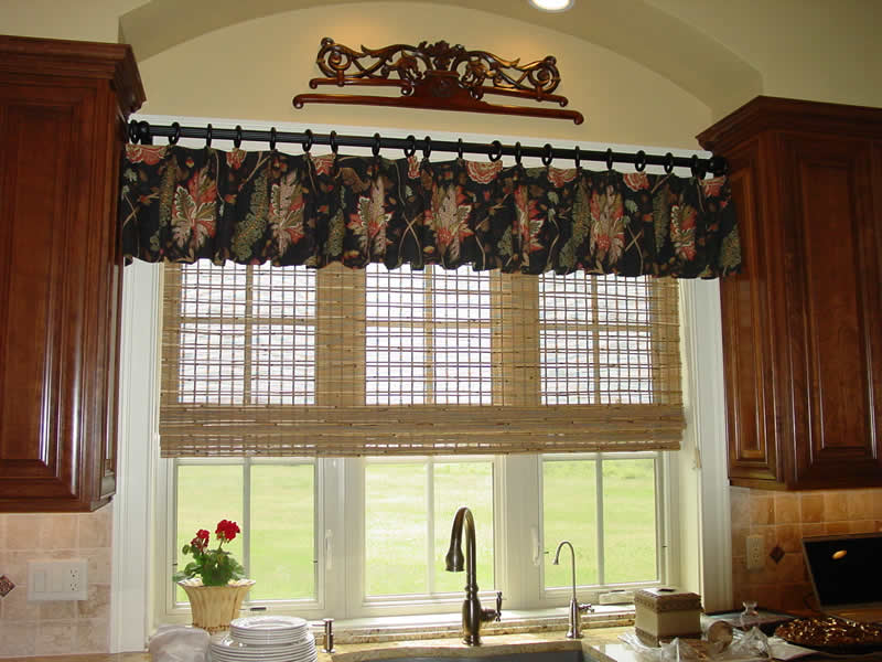 Rustic Kitchen Window Treatments Window Treatments Design Ideas