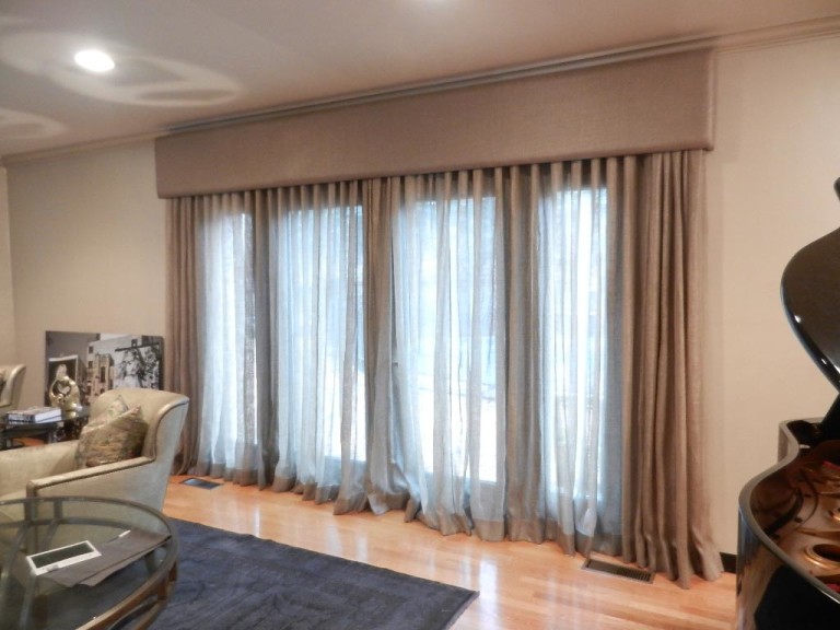 Upholstered Cornice Window Treatments