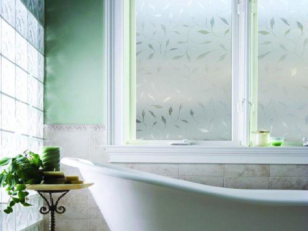 bathroom tinted window film