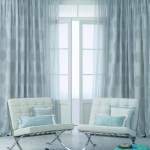 Blue Valances for Living Room