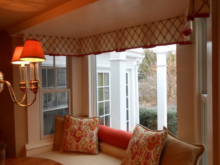 Custom Valances for Bay Windows