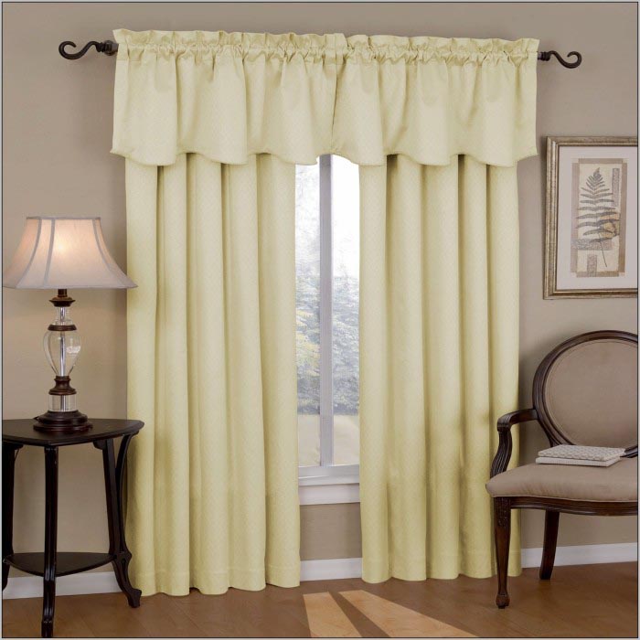 Sheer Curtains with Scarf Valance