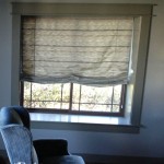 Double Roman Shades with Sheers