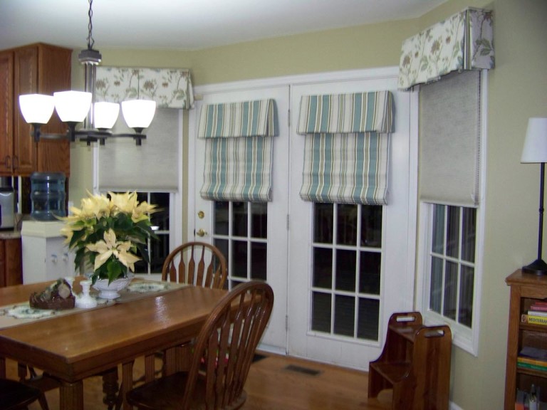 Roman Shades For French Doors Window Treatments Design Ideas