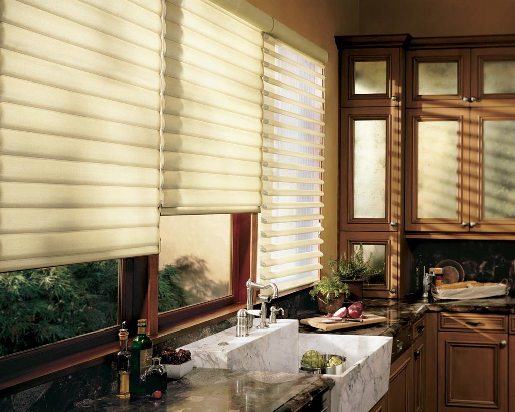 Contemporary Kitchen Window Treatments Ideas
