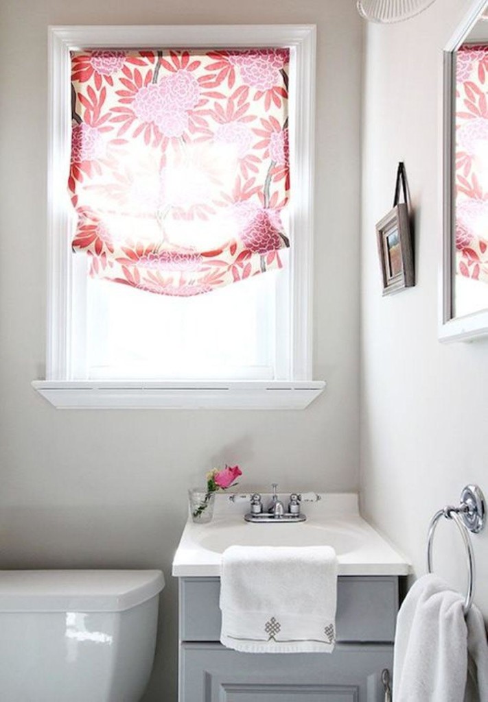 Small Bathroom Window Curtain