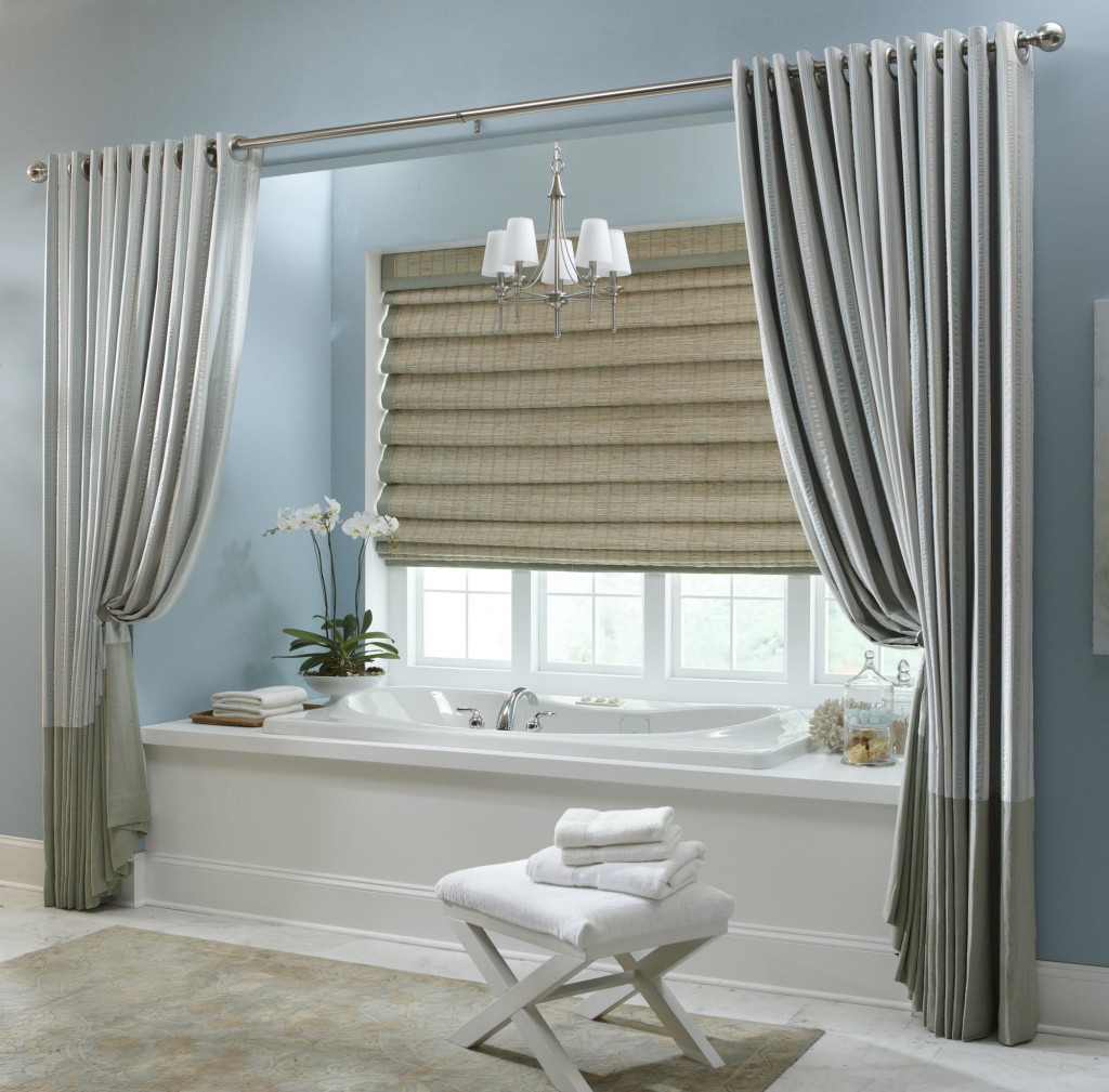 Vinyl Bathroom Window Curtain