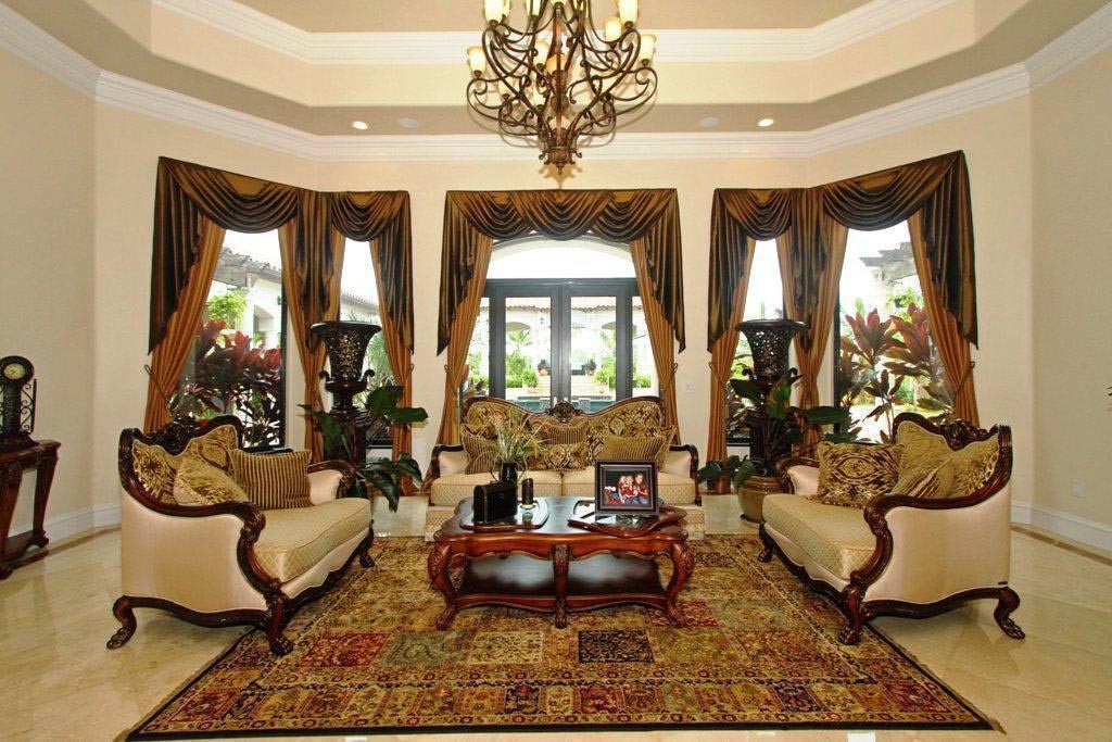 Red Valances for Living Room